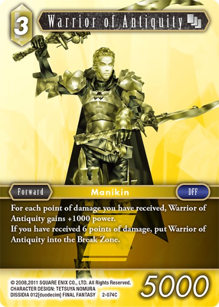 Warrior of Antiquity 2-074 Common – Foil