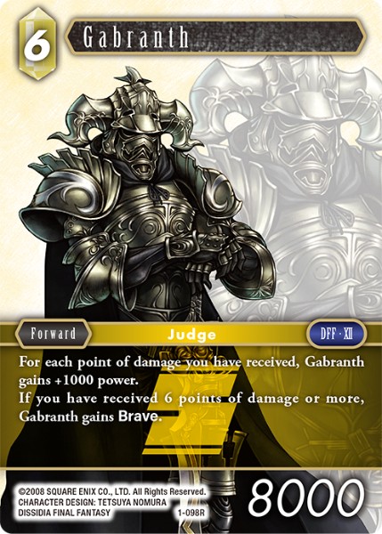 Gabranth 1-098 Rare