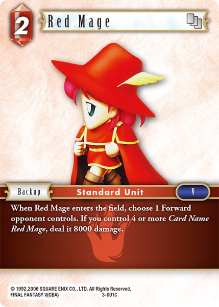 Red Mage 3-001 Common