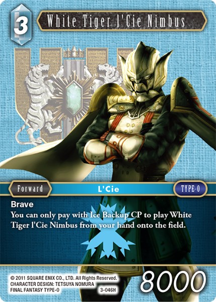 White Tiger l’Cie Nimbus 3-046 Hero