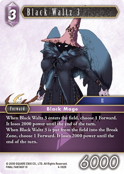 Black Waltz 3 4-102 Rare