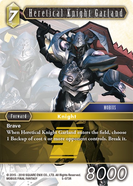 Heretical Knight Garland 5-073 Rare