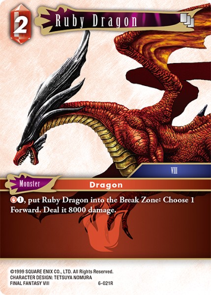 Ruby Dragon 6-021 Rare