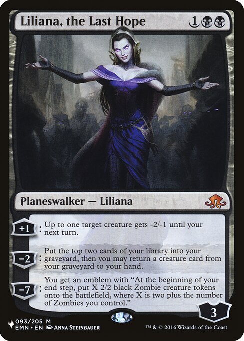 Liliana, the Last Hope – The List