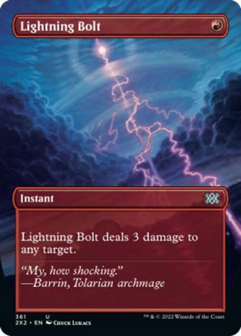 Lightning Bolt – Alternate Art Borderless – Foil