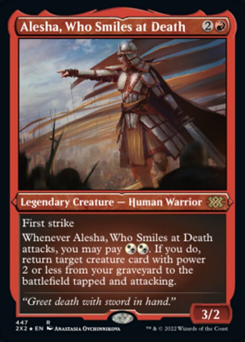 Alesha, Who Smiles at Death – Etched Foil