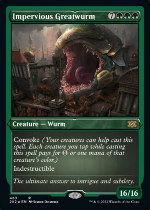 Impervious Greatwurm – Etched Foil