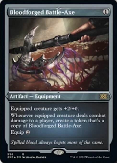 Bloodforged Battle-Axe – Etched Foil