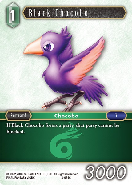 Black Chocobo 3-054 Common – Foil