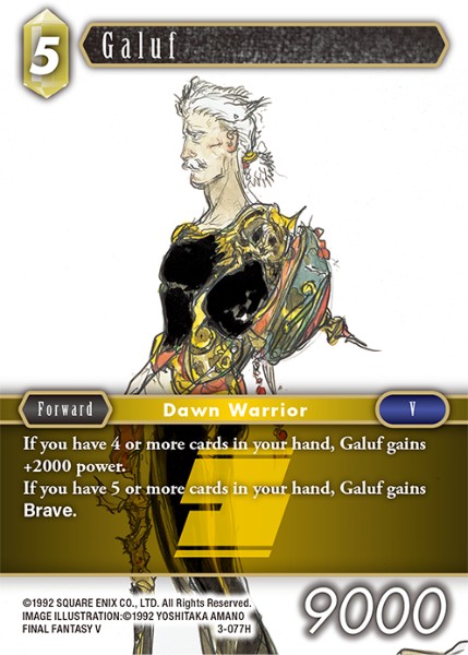 Galuf 3-077 Hero – Foil