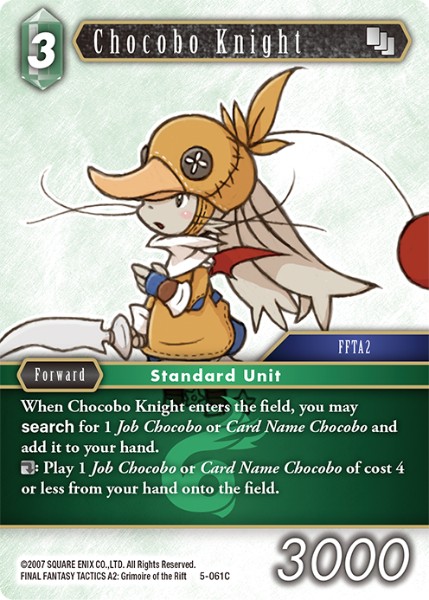 Chocobo Knight 5-061 Common – Foil
