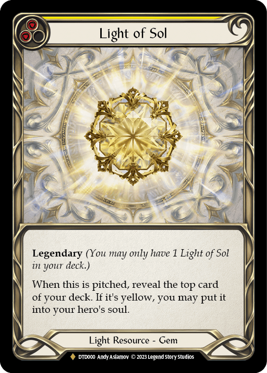 Light of Sol – Yellow – Cold Foil