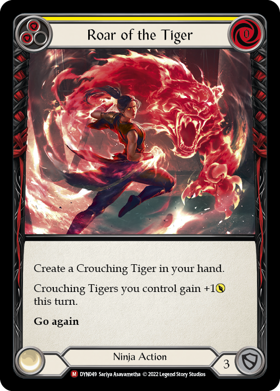 Roar of the Tiger – Yellow – Foil