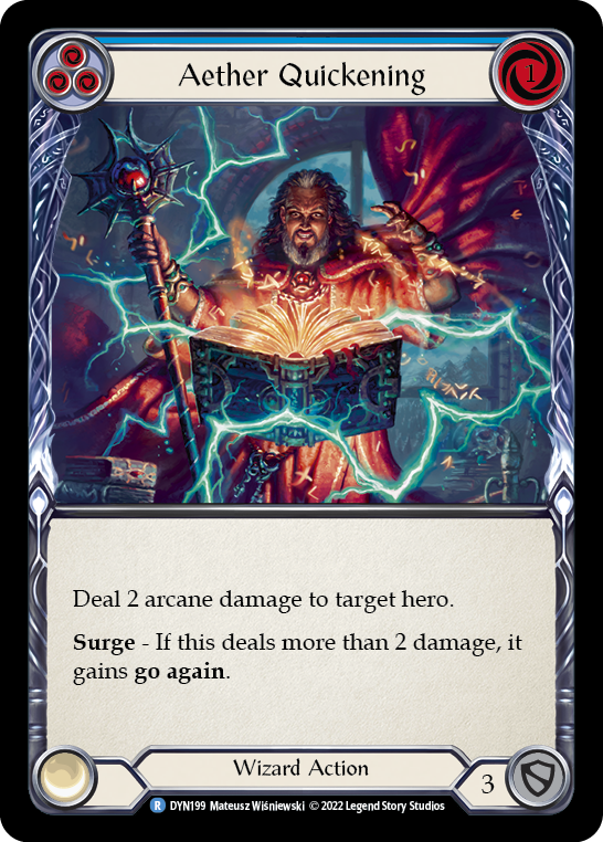 Aether Quickening – Blue – Foil