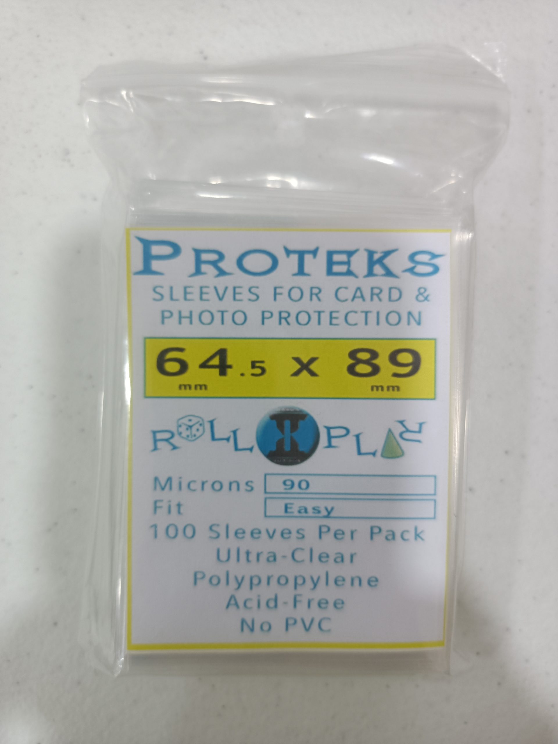 Proteks Easy Fit Perfect Hard 64.5mm x 89mm – 90 Microns 100ct