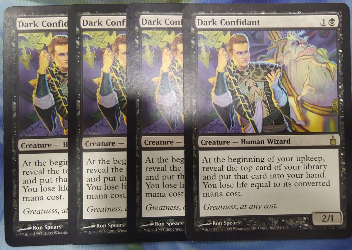 Dark Confidant Set of 4 Ravnica: City of Guilds (Lightly Played Condition)