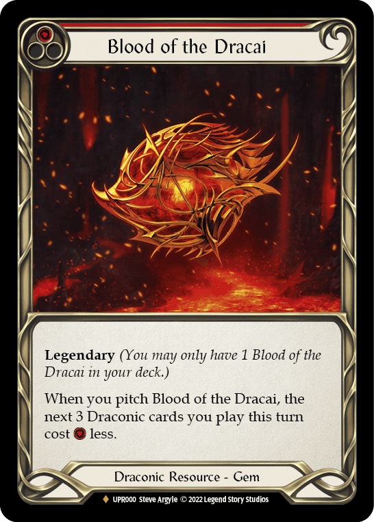 Blood of the Dracai – Red – Rainbow Foil