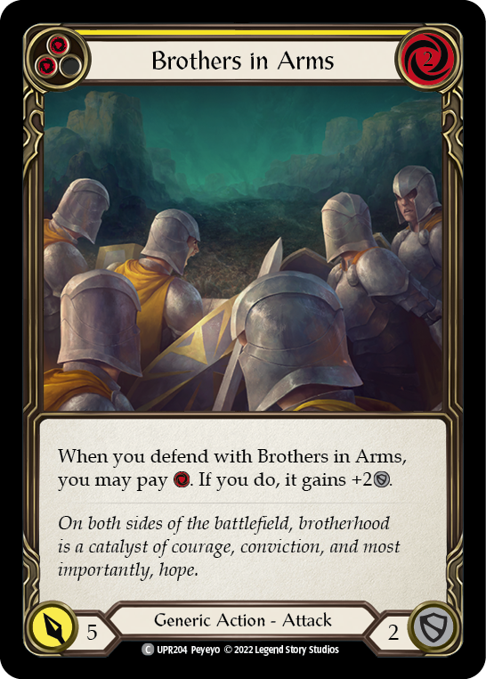 Brothers in Arms – Yellow – Foil