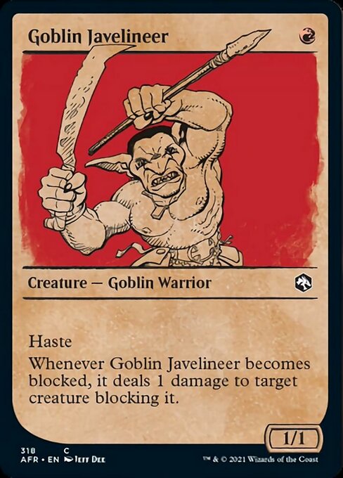 Goblin Javelineer – Showcase – Foil