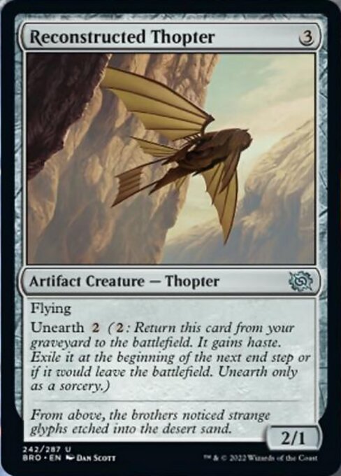 Reconstructed Thopter – Foil