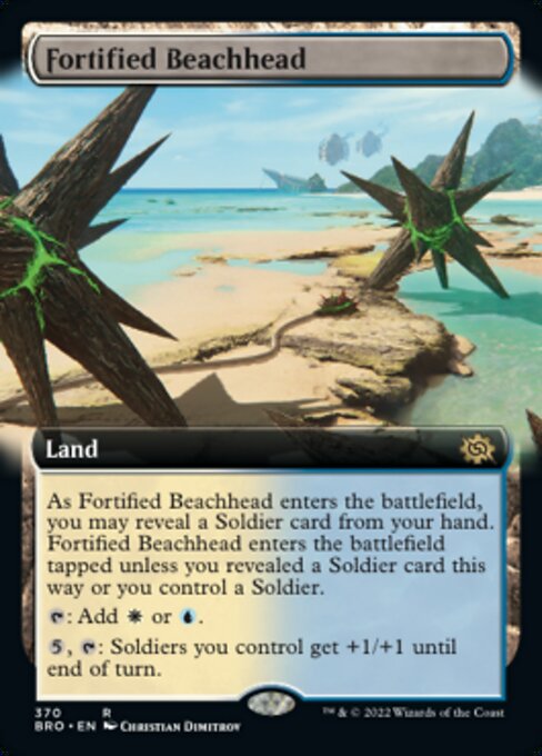 Fortified Beachhead – Extended Art – Foil