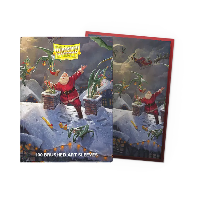 Dragon Shield – Brushed Art Sleeves 100 – Christmas 2023