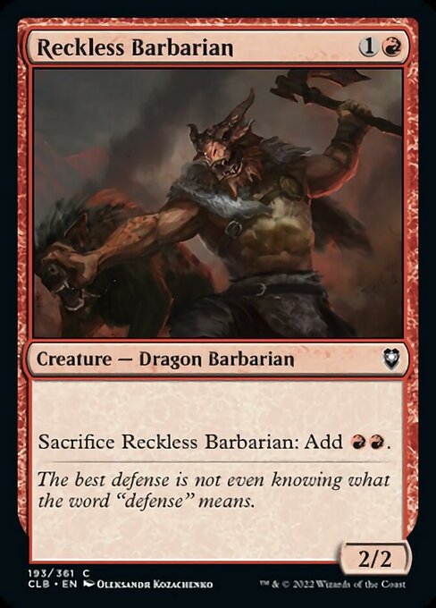 Reckless Barbarian – Foil