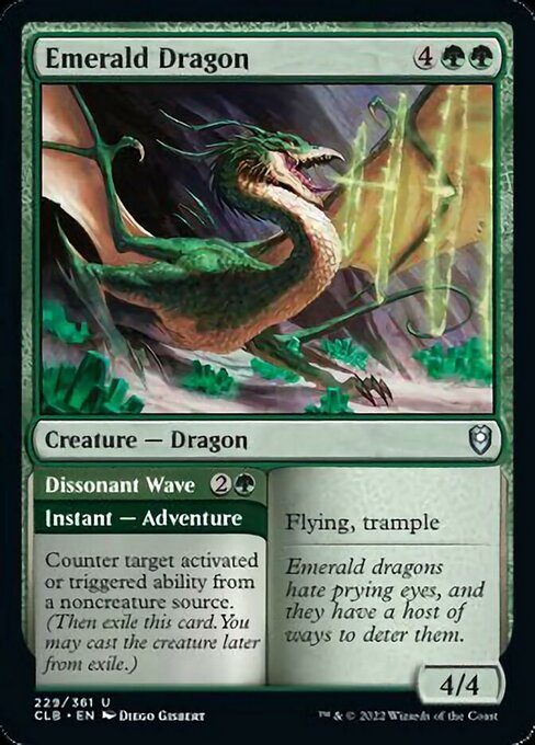Emerald Dragon // Dissonant Wave – Foil