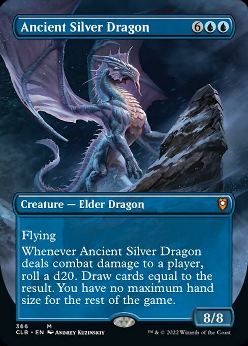 Ancient Silver Dragon – Alternate-Art Borderless