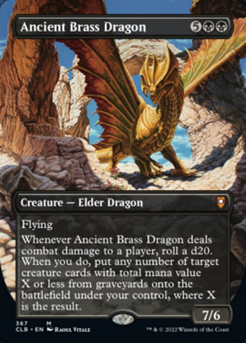 Ancient Brass Dragon – Alternate-Art Borderless