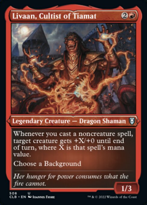 Livaan, Cultist of Tiamat – Etched Foil