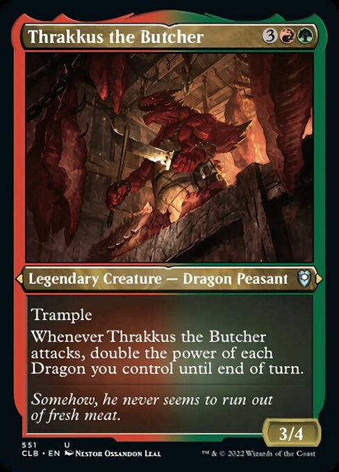 Thrakkus the Butcher – Etched Foil