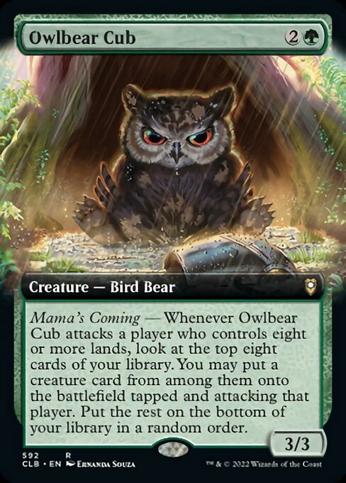 Owlbear Cub – Extended Art