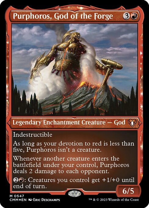 Purphoros, God of the Forge – Etched Foils