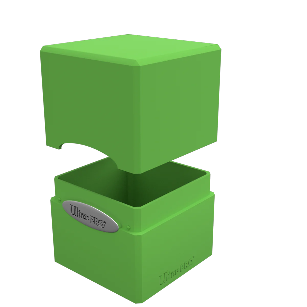 Satin Cube Deck Box 100+ – Lime Green
