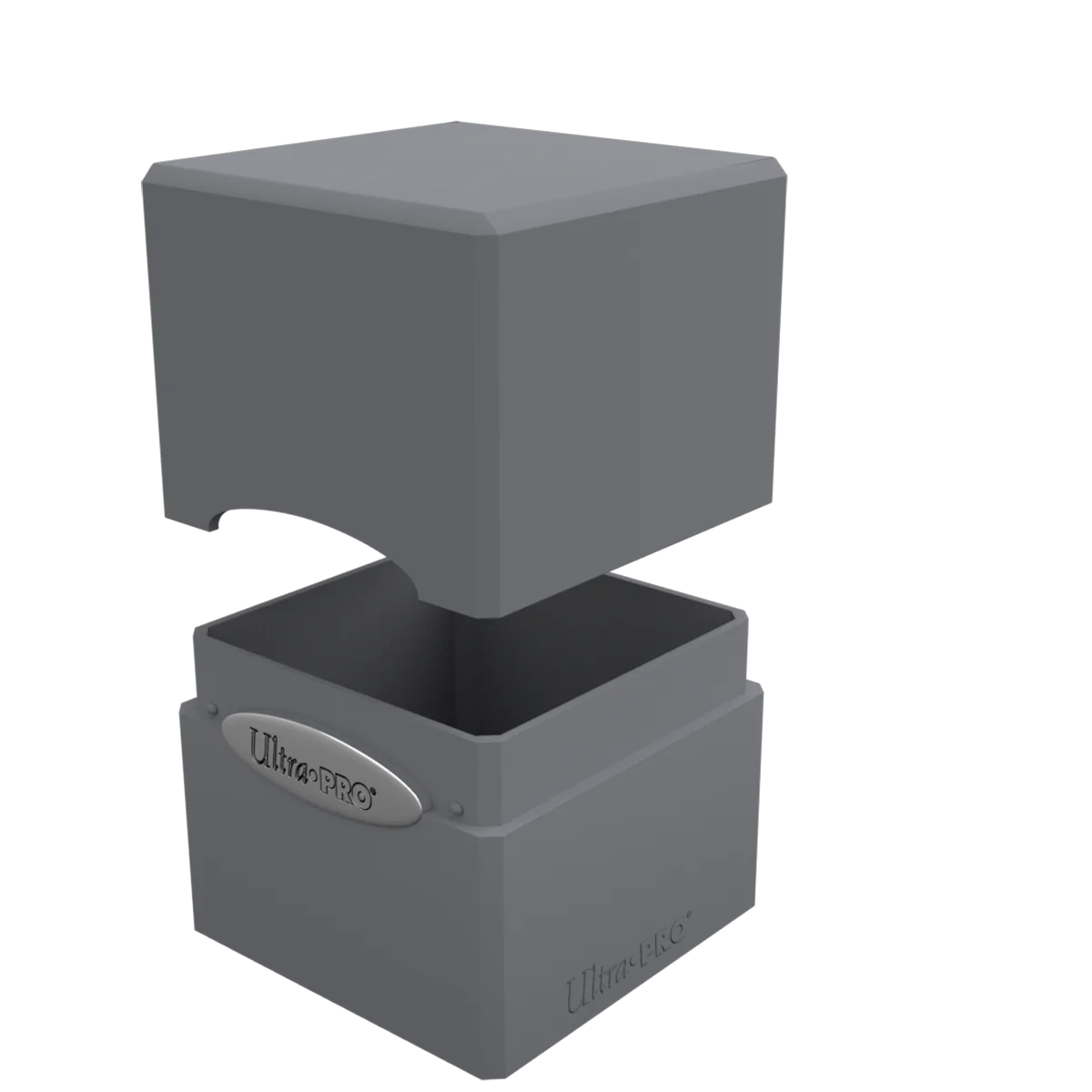 Satin Cube Deck Box 100+ – Smoke Grey
