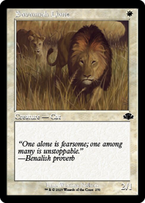 Savannah Lions – Old-Frame – Foil