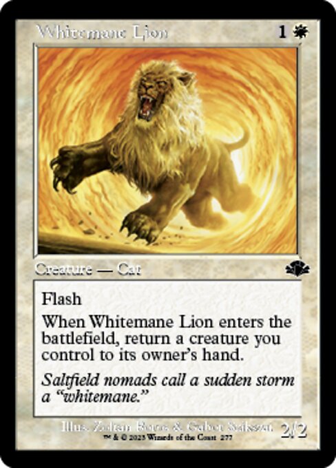 Whitemane Lion – Old-Frame – Foil