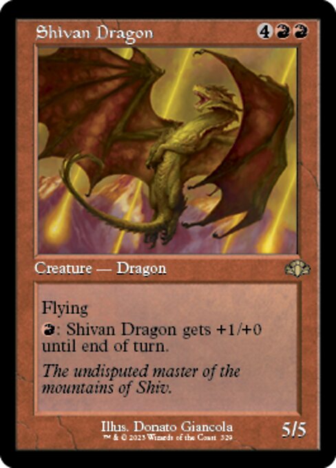 Shivan Dragon – Old-Frame – Foil