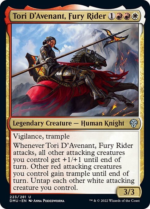 Tori D’Avenant, Fury Rider