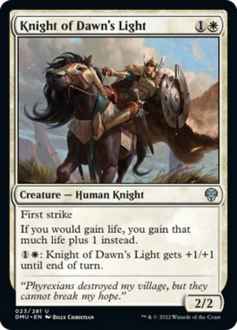 Knight of Dawn’s Light – Foil