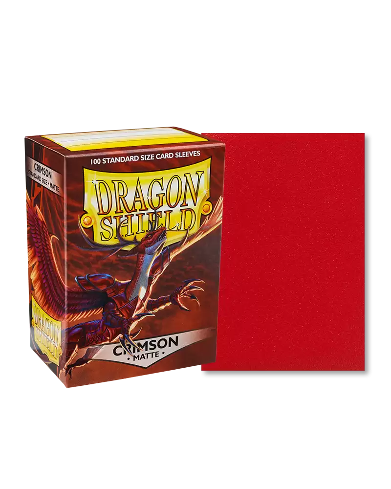 Dragon Shield – Matte Sleeves 100 – Crimson