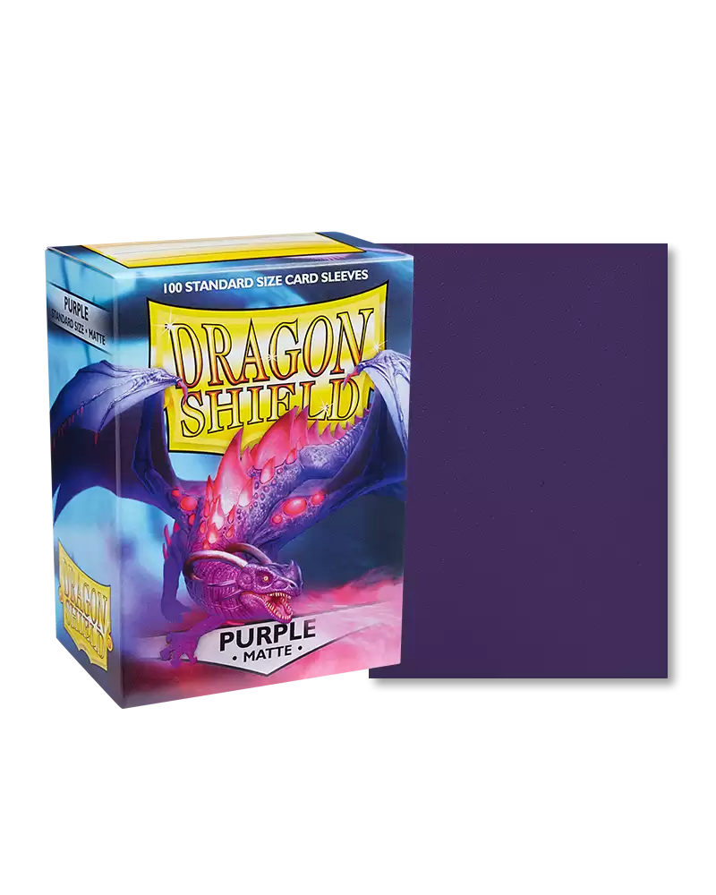 Dragon Shield – Matte Sleeves 100 – Purple