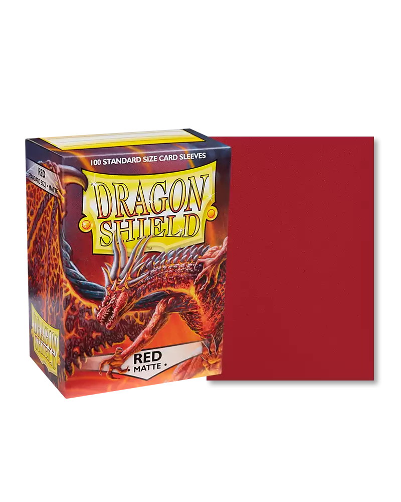 Dragon Shield – Matte Sleeves 100 – Red