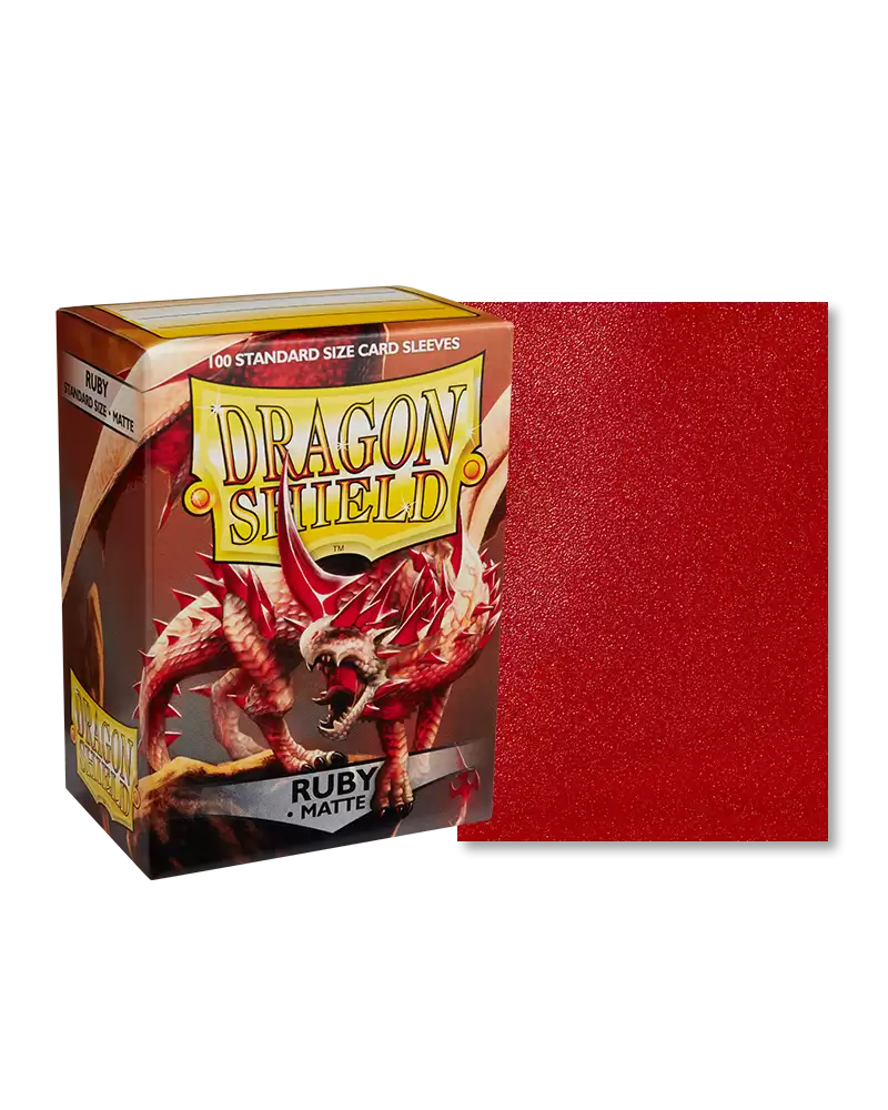 Dragon Shield – Matte Sleeves 100 – Ruby