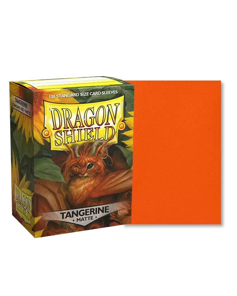 Dragon Shield – Matte Sleeves 100 – Tangerine