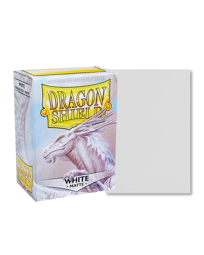 Dragon Shield – Matte Sleeves 100 – White