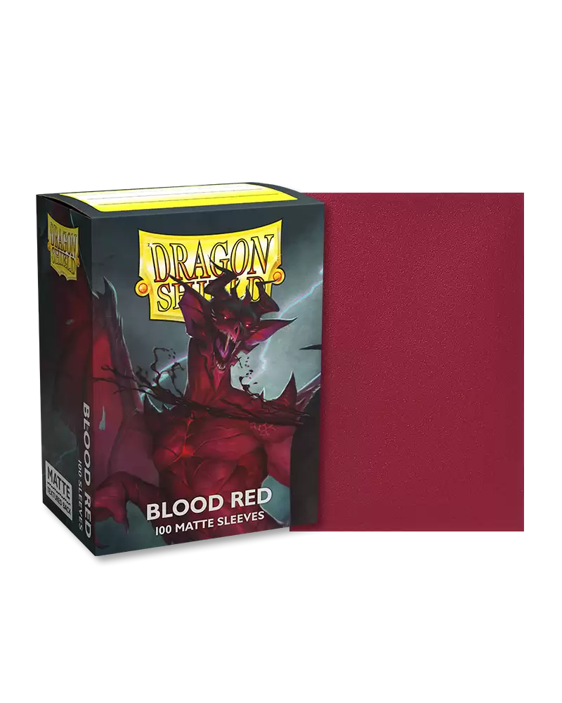 Dragon Shield – Matte Sleeves 100 – Blood Red