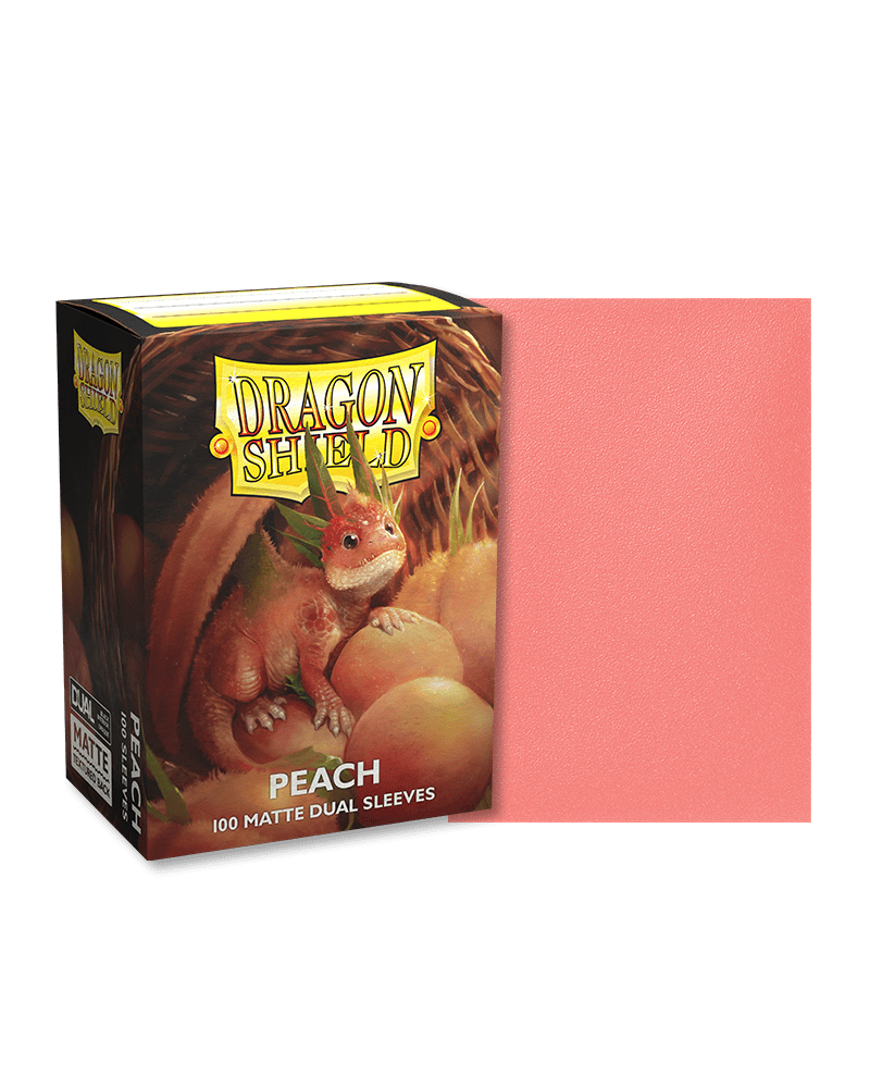 Dragon Shield – Matte Dual Sleeves – Peach