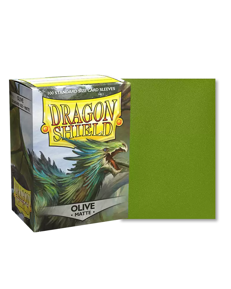 Dragon Shield – Matte Sleeves 100 – Olive